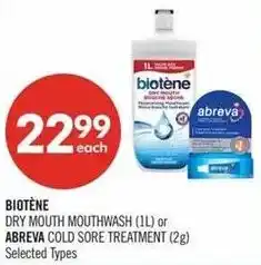 Shoppers Drug Mart Biotène or abreva offer