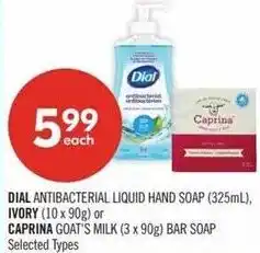 Shoppers Drug Mart Dial, ivory or caprina offer