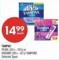 Shoppers Drug Mart Tampax offer