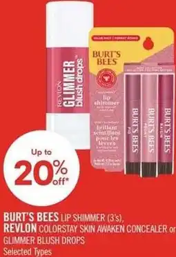 Shoppers Drug Mart Burt's bees, revlon or glimmer offer