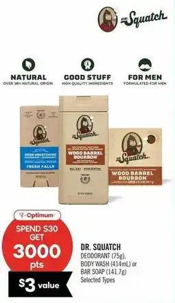 Shoppers Drug Mart DR. SQUATCH offer