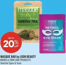 Shoppers Drug Mart Masque bar by look beauty offer