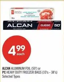 Shoppers Drug Mart Alcan or PC offer