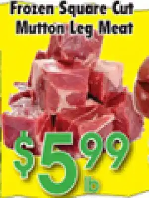 Danforth Food Market Frozen Square Cut Mutton Leg Meat offer