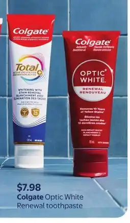 Walmart Colgate Optic White Renewal toothpaste offer