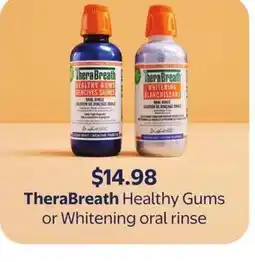 Walmart TheraBreath Healthy Gums or Whitening oral rinse offer