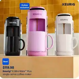 Walmart Keurig K-Mini Mate Plus single-serve coffee maker offer