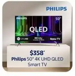 Walmart Philips 50" 4K UHD QLED Smart TV offer