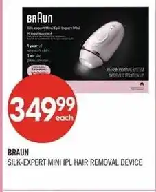 Shoppers Drug Mart Braun silk-expert mini ipl hair removal device offer
