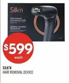 Shoppers Drug Mart Silk'n hair removal device offer