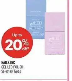 Shoppers Drug Mart Nails.inc gel led polish offer
