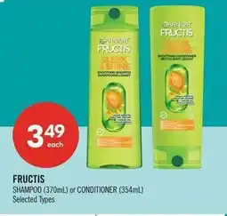Shoppers Drug Mart Fructis shampoo or conditioner offer
