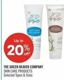 Shoppers Drug Mart The green beaver company skin care products offer