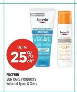 Shoppers Drug Mart Eucerin sun care products offer