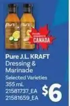 Atlantic Superstore Pure j.l. kraft dressing & marinade offer