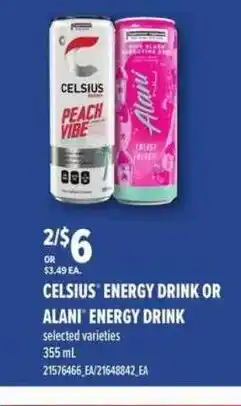 Atlantic Superstore Celsius energy drink or alani energy drink offer