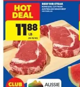 Real Canadian Superstore Beef rib steak boneless offer