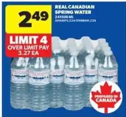 Real Canadian Superstore Real canadian spring water offer