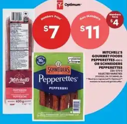 Real Canadian Superstore Mitchell's gourmet foods pepperettesor schneiders offer