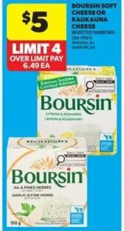Real Canadian Superstore Boursin soft cheese or kaukauna cheese offer