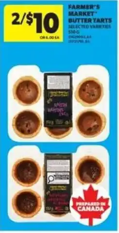 Real Canadian Superstore Farmer's market butter tarts offer