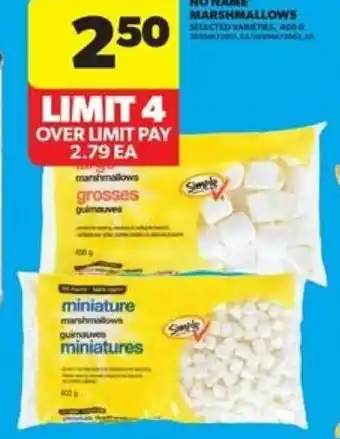 Real Canadian Superstore No name marshmallows offer