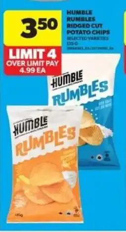 Real Canadian Superstore Humble rumbles ridged cut potato chips offer