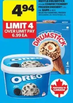 Real Canadian Superstore Nestle drumstick sor confectionery frozen dessert or bars offer