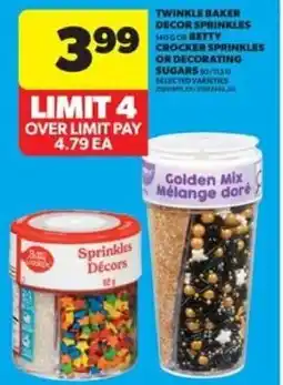 Real Canadian Superstore Twinkle baker decor sprinkles betty crocker sprinkles or decorating sugars offer
