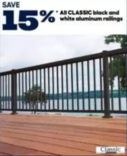 RONA All CLASSIC black and white aluminum railings offer