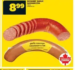 Real Canadian Superstore No name garlic sausage coil offer