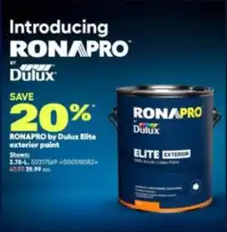 RONA RONAPRO by Dulux Elite exterior paint offer
