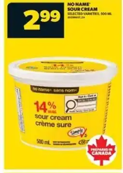 Real Canadian Superstore No name sour cream offer