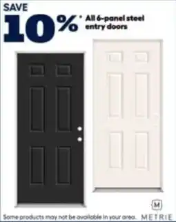 RONA All 6-panel steel entry doors offer