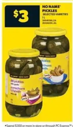 Real Canadian Superstore No name pickles offer