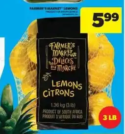 Real Canadian Superstore Farmer's market lemons offer