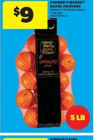 Real Canadian Superstore Farmer's market navel oranges offer