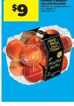 Real Canadian Superstore Farmer's market yellow peaches offer