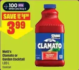 Chalo FreshCo Mott's Clamato or Garden Cocktail offer