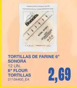 Wholesale Club TORTILLAS DE FARINE 6 SONORA offer