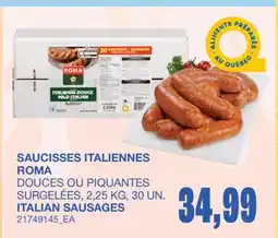 Wholesale Club SAUCISSES ITALIENNES ROMA offer