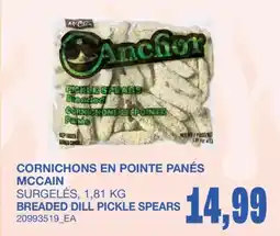 Wholesale Club MCCAIN BREADED DILL PICKLE SPEARS offer