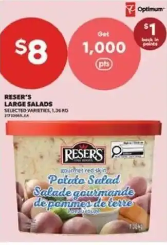 Real Canadian Superstore Reser's large salads offer
