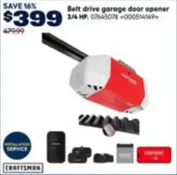 RONA Belt drive garage door opener offer
