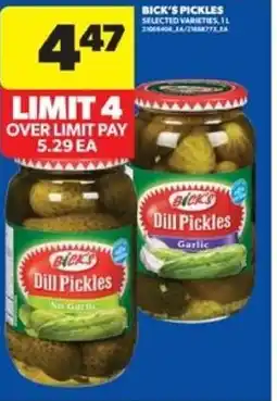 Real Canadian Superstore Bick's pickles offer