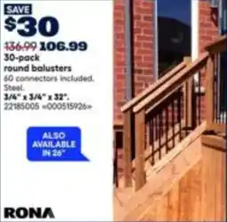 RONA Round balusters offer