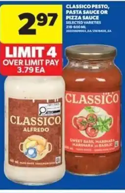 Real Canadian Superstore Classico pesto, pasta sauce or pizza sauce offer