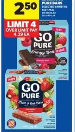 Real Canadian Superstore Leclerc go pure bars offer