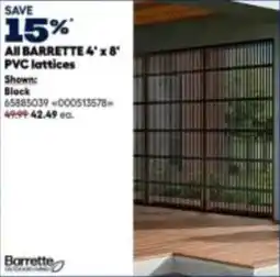 RONA All BARRETTE 4'x8' PVC lattices offer