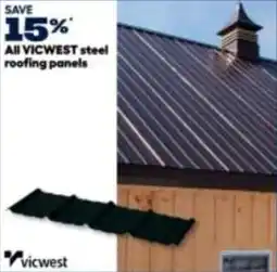 RONA All VICWEST steel roofing panels offer